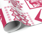 Scandinavische schil cadeaupapier (Rol Hoek)