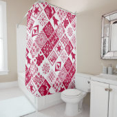 Scandinavische schil douchegordijn (In situ)