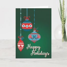 Scandinavische sierplanten Prettige feestdagen Kaart