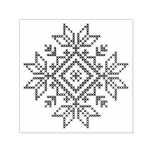 Scandinavische sneeuwvlok, kerstwinterbreien