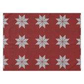 Scandinavische Snowflake Cross Stitch Table Cloth Tafelkleed (Voorkant (Horizontaal))