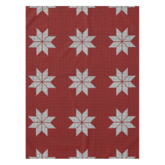Scandinavische Snowflake Cross Stitch Table Cloth Tafelkleed