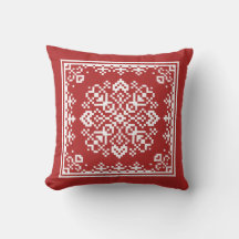Scandinavische Snowflake Red en White Kerstmis