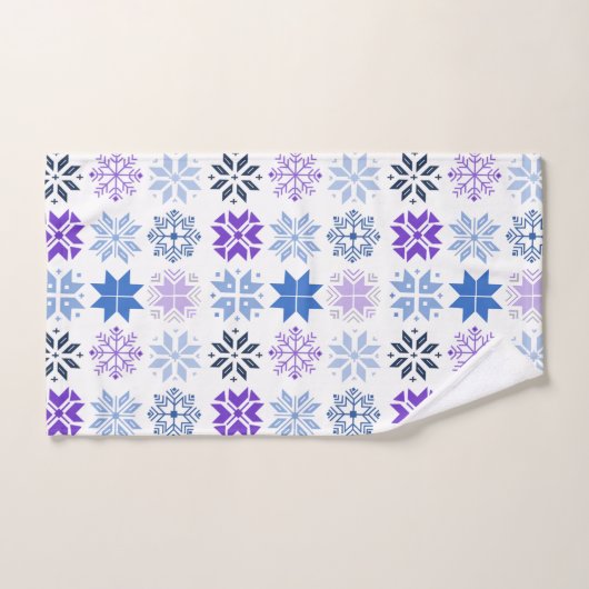 Scandinavische Snowflakes Bad Handdoek (Handdoek)