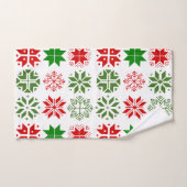 Scandinavische Snowflakes Bad Handdoek (Handdoek)