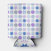Scandinavische Snowflakes Blikjeskoeler (Voorkant)