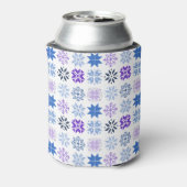 Scandinavische Snowflakes Blikjeskoeler (Blikje Achterkant)