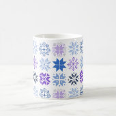 Scandinavische Snowflakes Coffee Mok (Center)