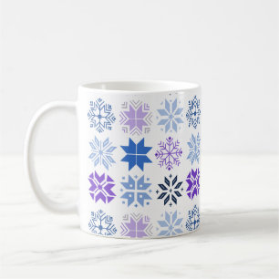 Scandinavische Snowflakes Coffee Mok