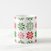Scandinavische Snowflakes Coffee Mok (Center)