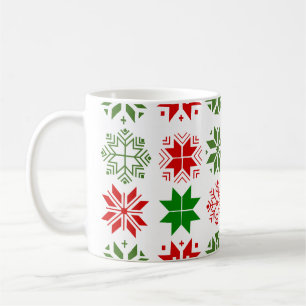 Scandinavische Snowflakes Coffee Mok