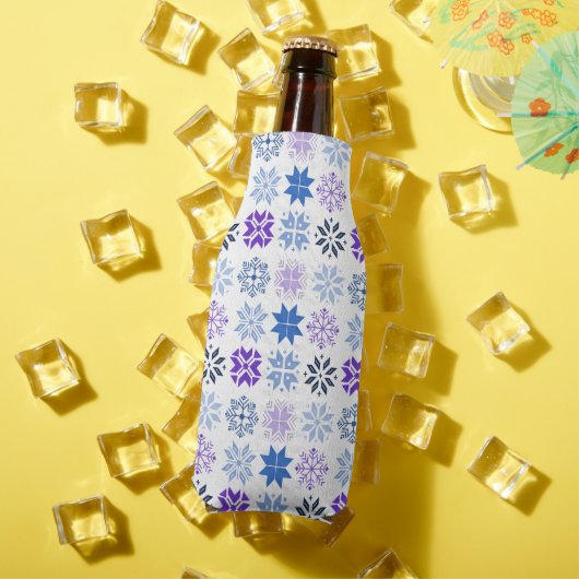 Scandinavische Snowflakes Flesjeskoeler (Insitu Zomer)