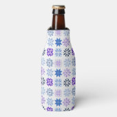 Scandinavische Snowflakes Flesjeskoeler (Fles Voorkant)