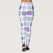 Scandinavische Snowflakes Leggings (Achterkant)