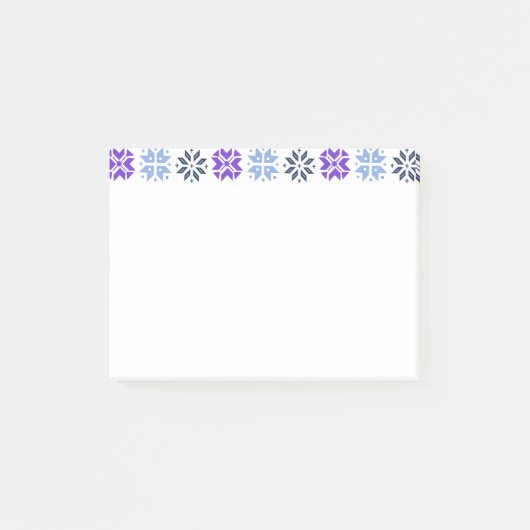 Scandinavische Snowflakes Post-it® Notes (Voorkant)