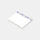 Scandinavische Snowflakes Post-it® Notes (Schuin)