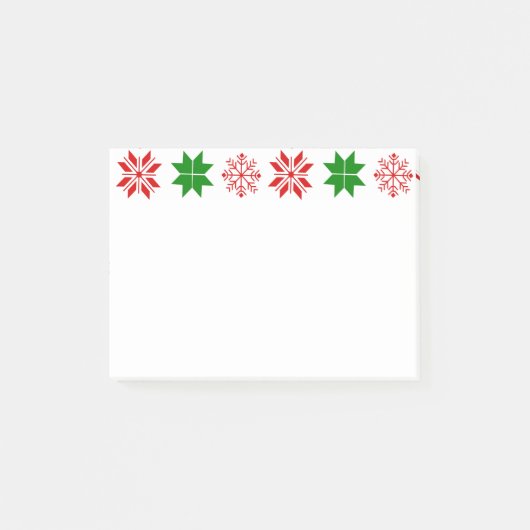 Scandinavische Snowflakes Post-it® Notes (Voorkant)