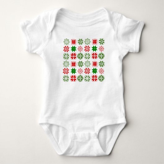 Scandinavische Snowflakes Romper (Voorkant)