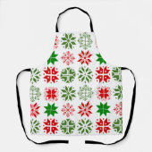 Scandinavische Snowflakes Schort (Voorkant)