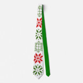 Scandinavische Snowflakes Stropdas (Voorkant)