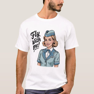Scandinavische stewardess Basic T-Shirt