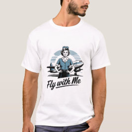 Scandinavische stewardess Basic T-Shirt