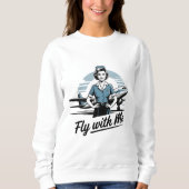 Scandinavische stewardess Dames Basic Sweatshirt (Voorkant)
