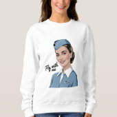 Scandinavische stewardess Dames Basic Sweatshirt (Voorkant)
