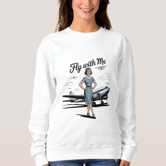 Scandinavische stewardess Dames Basic Sweatshirt (Voorkant)