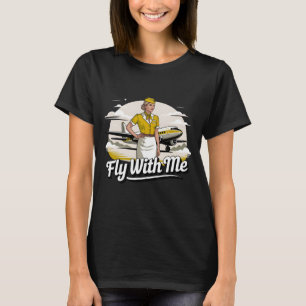Scandinavische stewardess Dames Basic T-Shirt