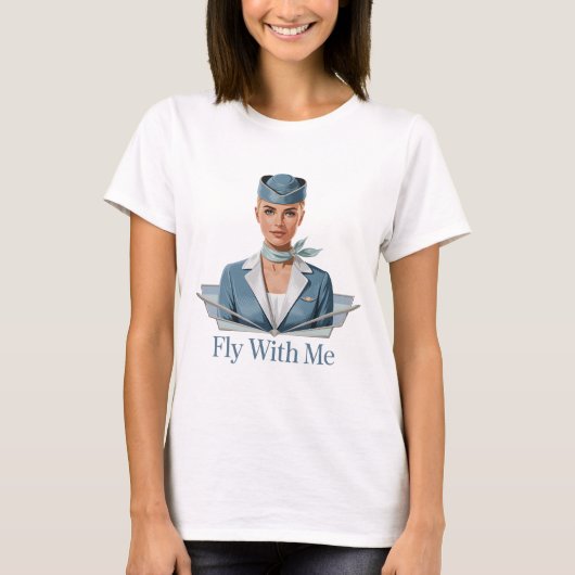 Scandinavische stewardess Dames Basic T-Shirt (Voorkant)