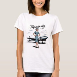 Scandinavische stewardess Dames Basic T-Shirt