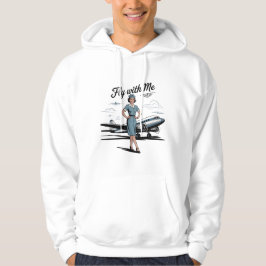 Scandinavische stewardess volwassene pullover hood