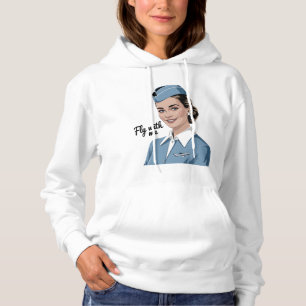 Scandinavische stewardess volwassene pullover hood