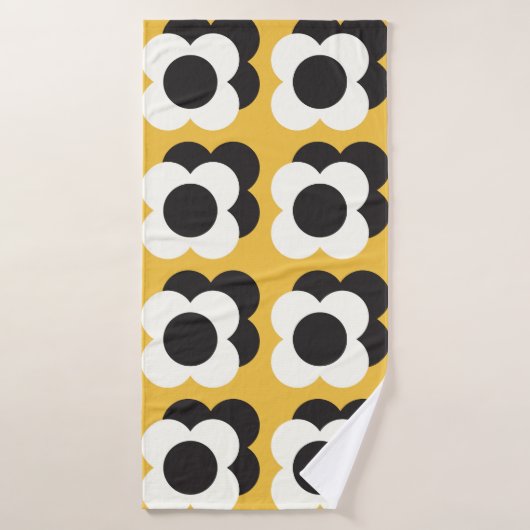 Scandinavische stijl, bloemenpatroon  badhanddoek (Badhanddoek)