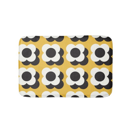 Scandinavische stijl, bloemenpatroon  badmat (Voorkant)