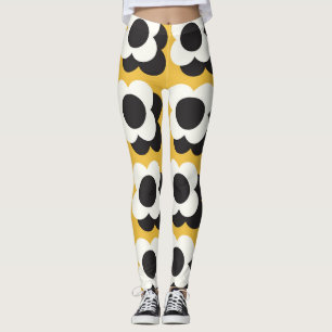 Scandinavische stijl, bloemenpatroon leggings