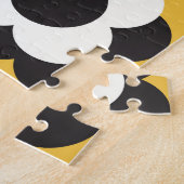 Scandinavische stijl, bloemenpatroon  legpuzzel (Zijkant)