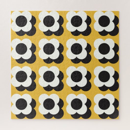 Scandinavische stijl, bloemenpatroon  legpuzzel (Verticaal)