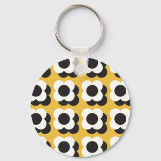 Scandinavische stijl, bloemenpatroon  sleutelhanger