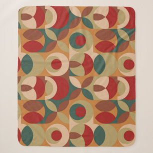 Scandinavische stijl geometrie minimale kunstwerk sherpa deken