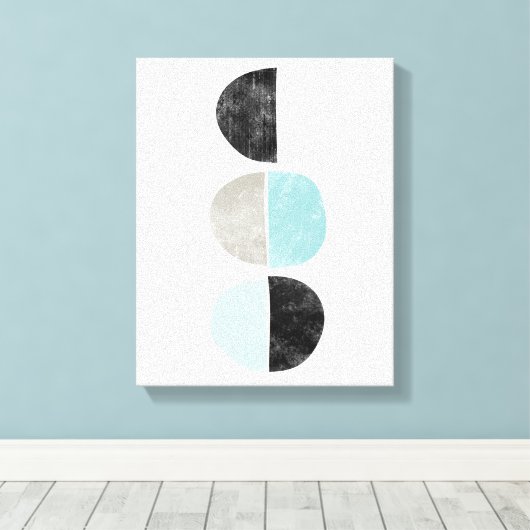 Scandinavische stijl geometrische canvas print (Insitu (Houten vloer))