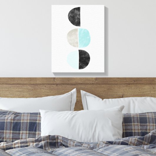 Scandinavische stijl geometrische canvas print (Insitu (Slaapkamer))