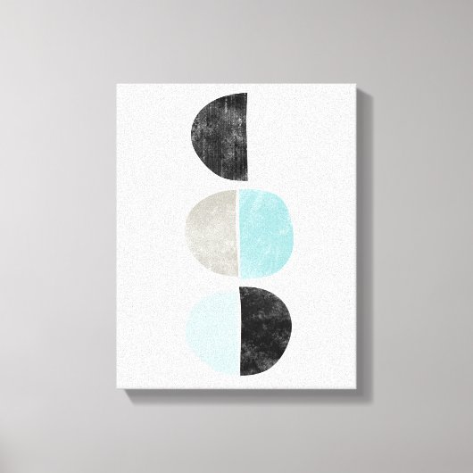 Scandinavische stijl geometrische canvas print (Voorkant)