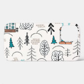 Scandinavische stijl huizen bos patroon Case-Mate iPhone case (Achterkant (horizontaal))