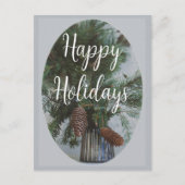 Scandinavische stijl Kerstspar tak Briefkaart (Voorkant)