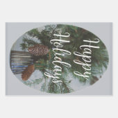 Scandinavische stijl Kerstspar tak Inpakpapier Vel (Voorkant)