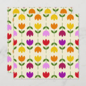 Scandinavische stijl Kleurrijk op CRM Bloempatroon (Voorkant / Achterkant)