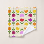 Scandinavische stijl Kleurrijk op CRM Bloempatroon Bad Handdoek (Wasdoekje)