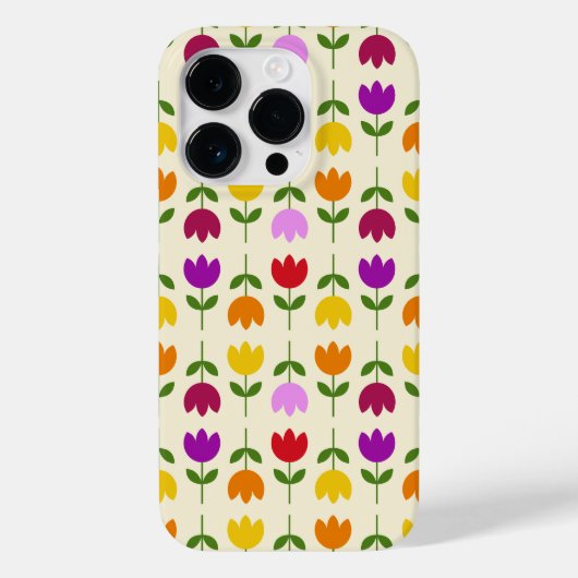 Scandinavische stijl Kleurrijk op CRM Bloempatroon Case-Mate iPhone Case (Achterkant)